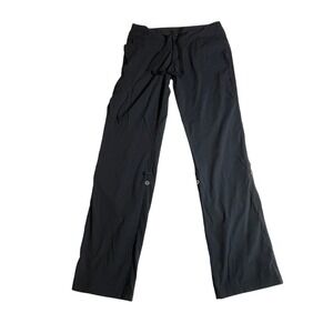 Columbia Omni-Shield Womens 10 Long Black Hiking Pants Roll Up Capri Convertible